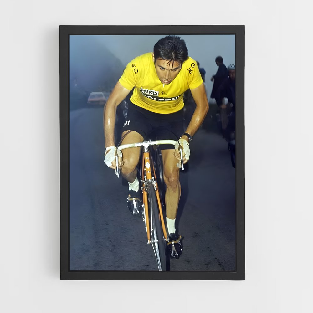 Poster Eddy en Roue Libre – affiche Cyclisme (vue 2)
